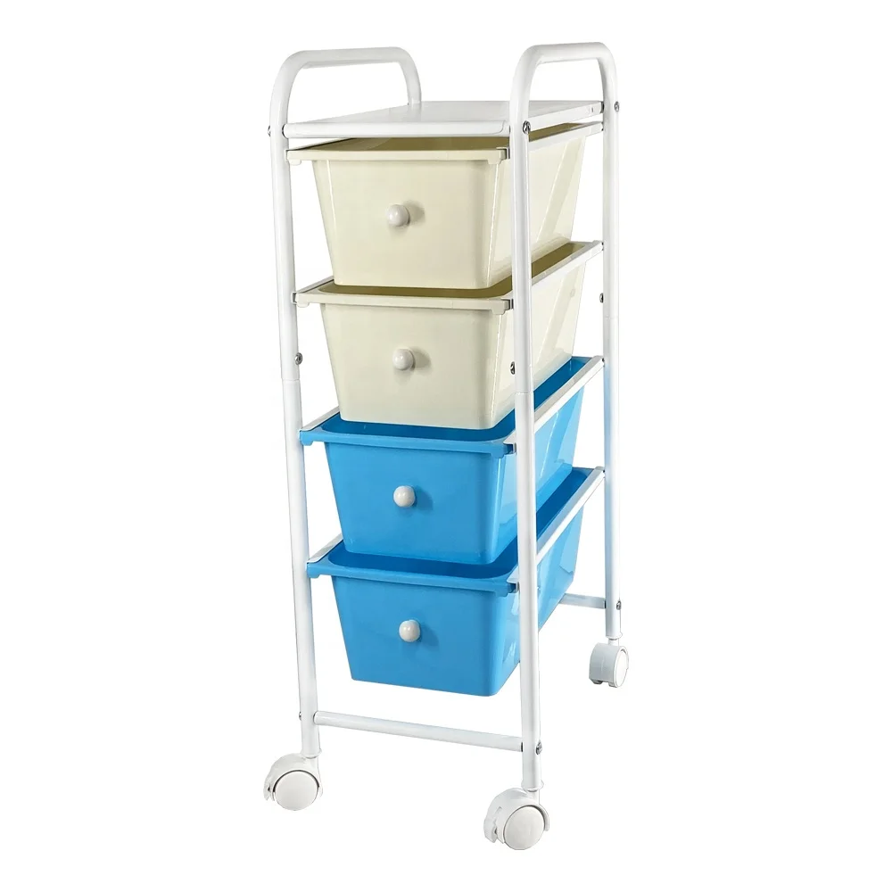 Wholesale Made In Taiwan China Home Furniture Large Capacity 4 Layers Rolling Trolley For Bedroom
