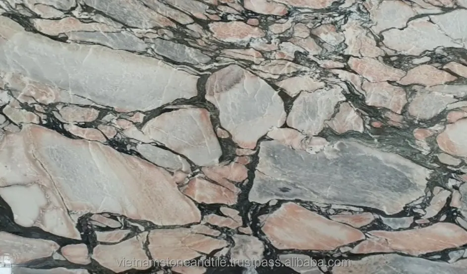 Hot selling Marble Blocks for Sale Italian Marble Stone Flooring Tile Rosalia White and Grey Vein Marble Natural Stone
