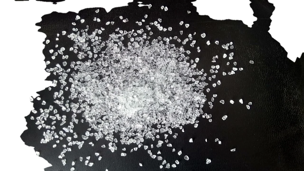 Crystal clear quartz glass for decoration and terrazzo flooring and precius application industrial used