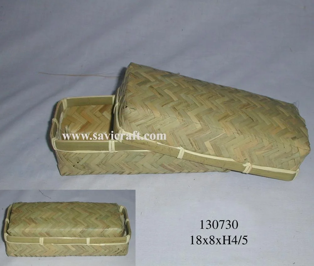 Best selling Bamboo gift storage box Weaving Basket Bamboo Hand-Woven Bamboo Basket for home Storage handicraft