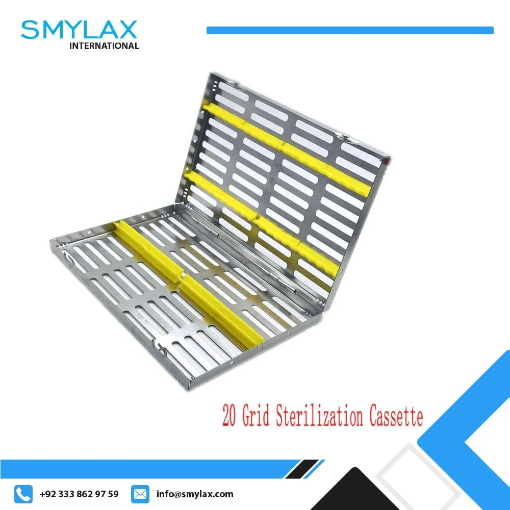 1pc Dental Sterilization Rack Surgical Autoclavable Sterilization Box Dental Cassette Disinfection Tray Dentist Tools