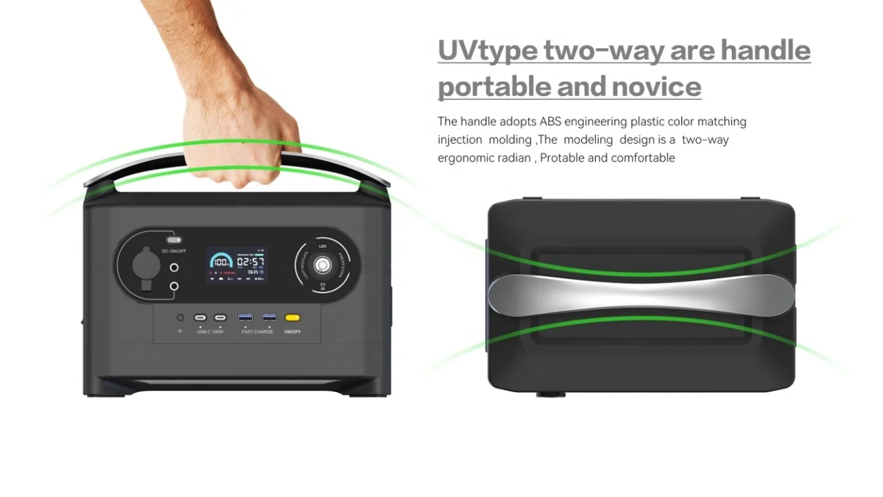 Portable Power Bank Station 700w SuperCharge Solar Panel Charge Input Emergency Portable Solar Power Station