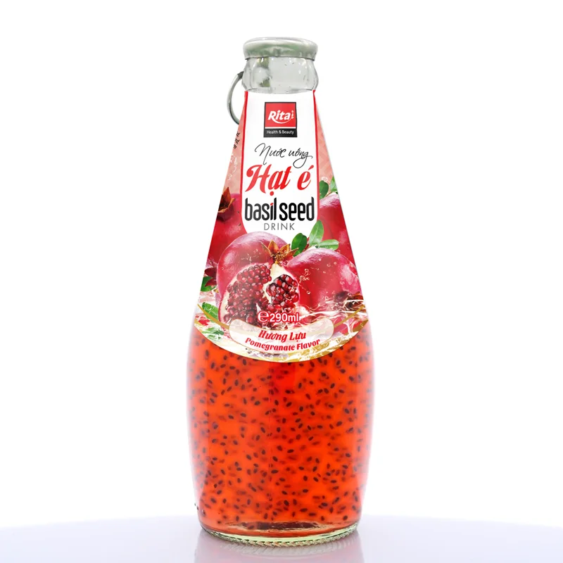 Basil Seed and Fresh Fruit Juice Mixed Flavor Tropical Manufacture Custom Made OEM /Rita  Basil Seed Drink