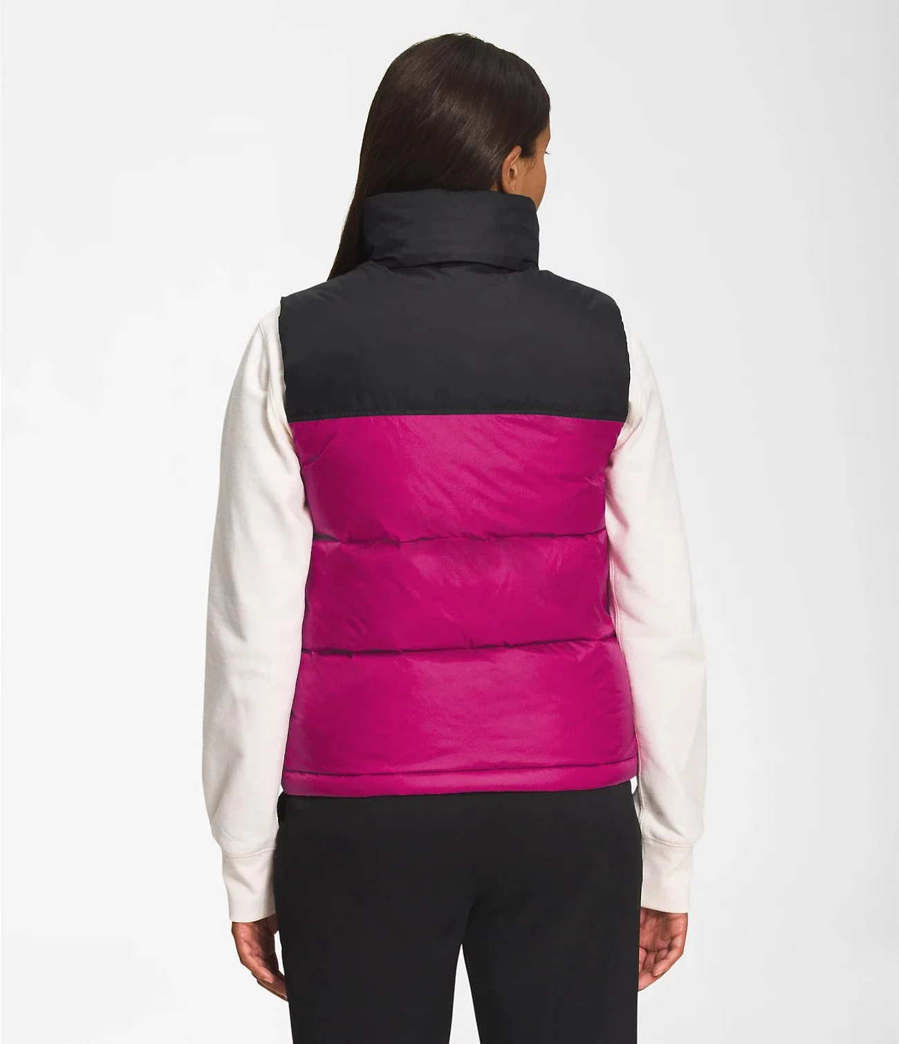 2022 Puffer Vest Woman Zipper Coat Winter Sleeveless Windbreaker Contrast Vest Plus Size Puffer Jackets For Women