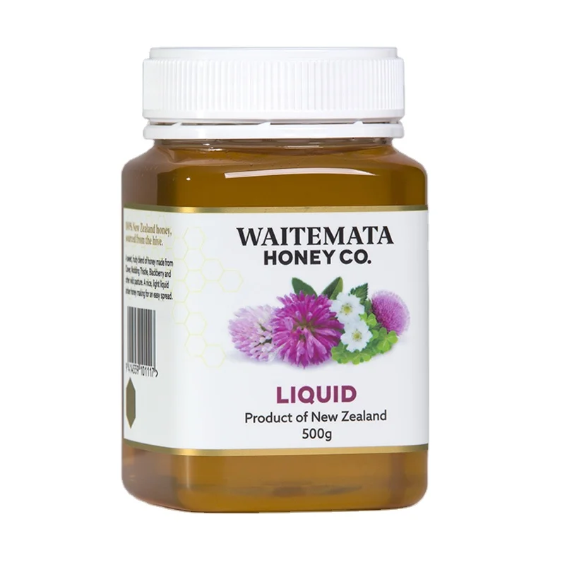 New Zealand Pure Natural Liquid Honey 500g Liquid New Zealand Honey Bottle Packing Exporter