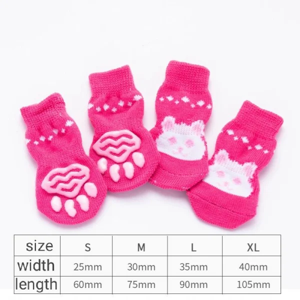 Factory Direct Price Pet Dog Socks Pet Knits Socks Paws Protective Socks