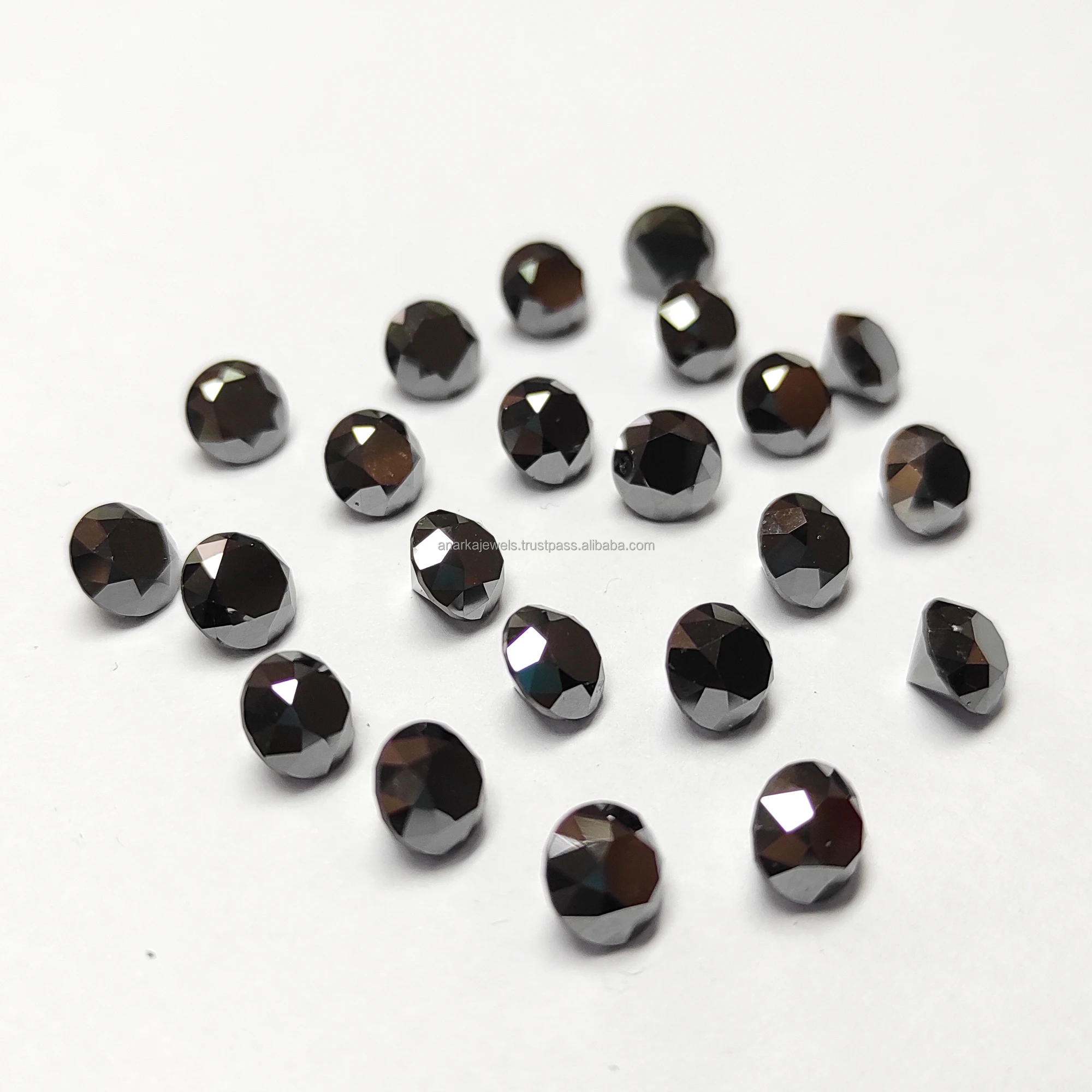 Natural Loose Non Certified Solitaire Real Black Diamond For Jewelry