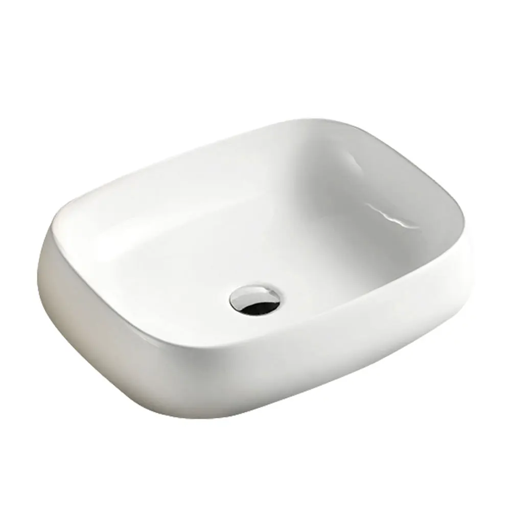 New design above counter bathroom hand washing basin ceramic art vessel sink