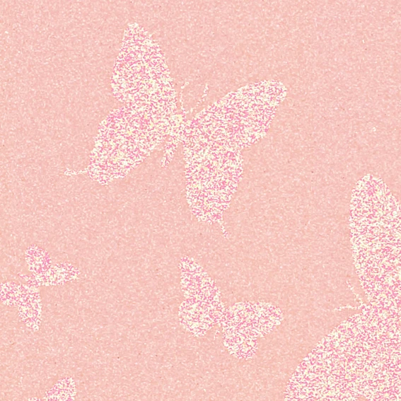 A stylish luxury wallpaper designed with glittering butterflies made in Japan to decorate the walls of SINCOL.