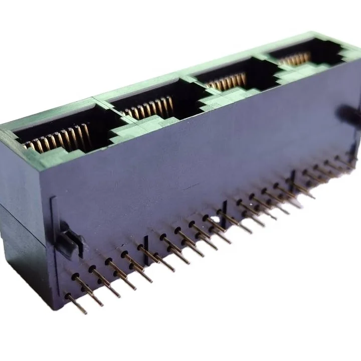 Хорошее качество, разъем RJ45, порт 1X4 без экрана 10P8C