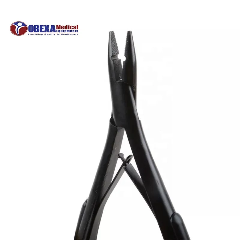 Black Pliers for Hair Extensions Professional Plier Micro Ring Extension Tools