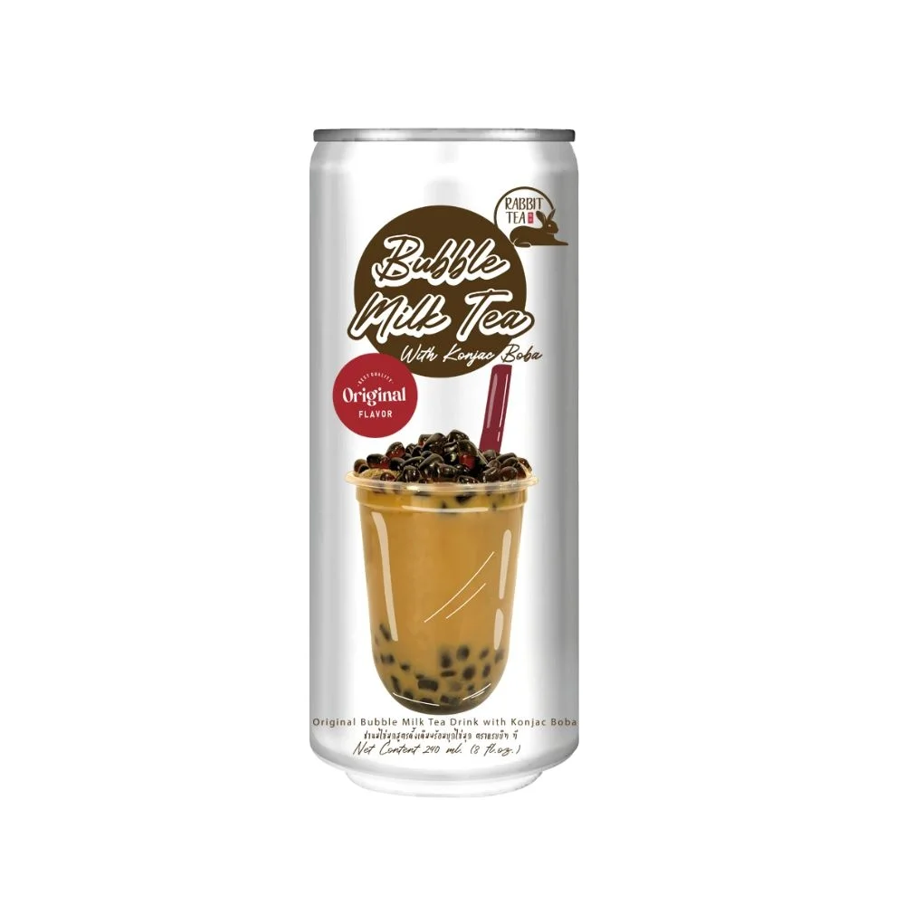 Beverage Price Rabbit Original Flavor Bubble Milk Tea Drink with Konjac Boba Sweet Taste Ready to Drink from Thailand