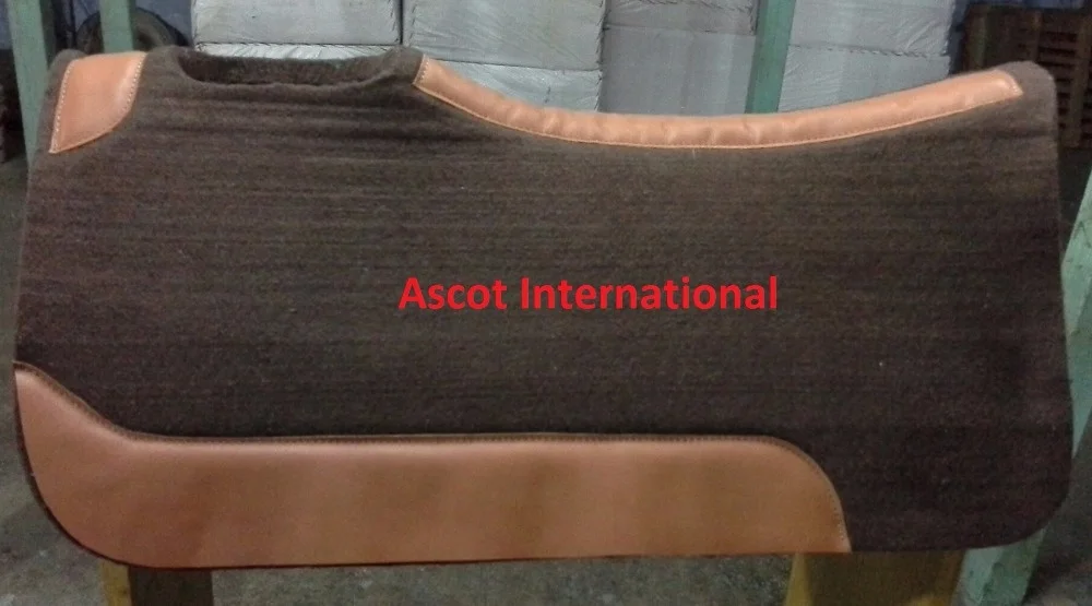 Wholesale Custom Horse Equestrian Saddle Pad Blanket wool Equipment riding racing equipment accessories all seasonal fleece felt