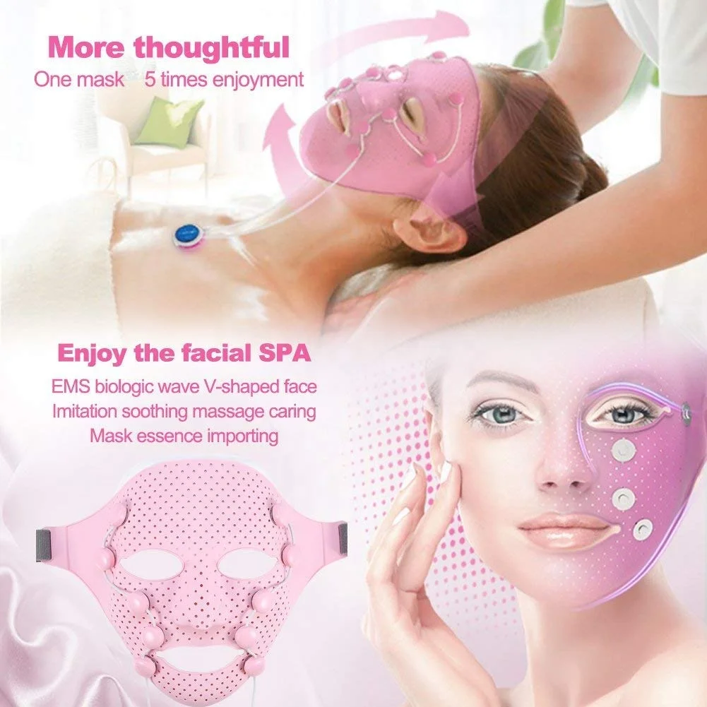 3D Magnet Vibratory Skin Rejuvenation Magic Face Lift Massager Custom Logo Anti Puffy Eyes Dark Circles Microcurrent Facial Mask