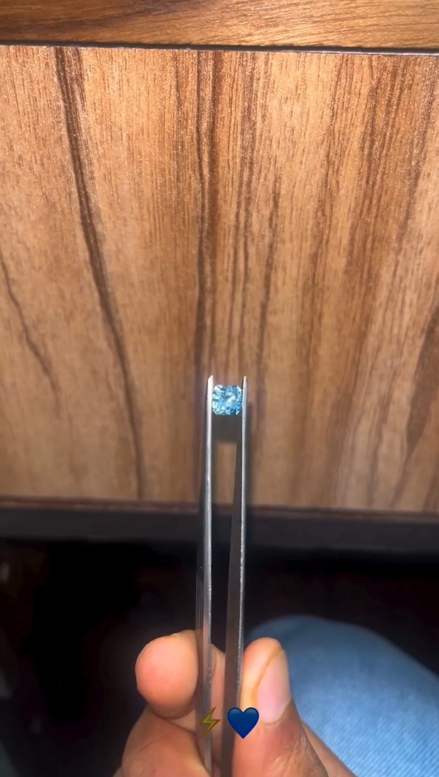 1.57 Ct Intense Blue Square Radiant Cut Loose Diamond for Any Jewelry Piece