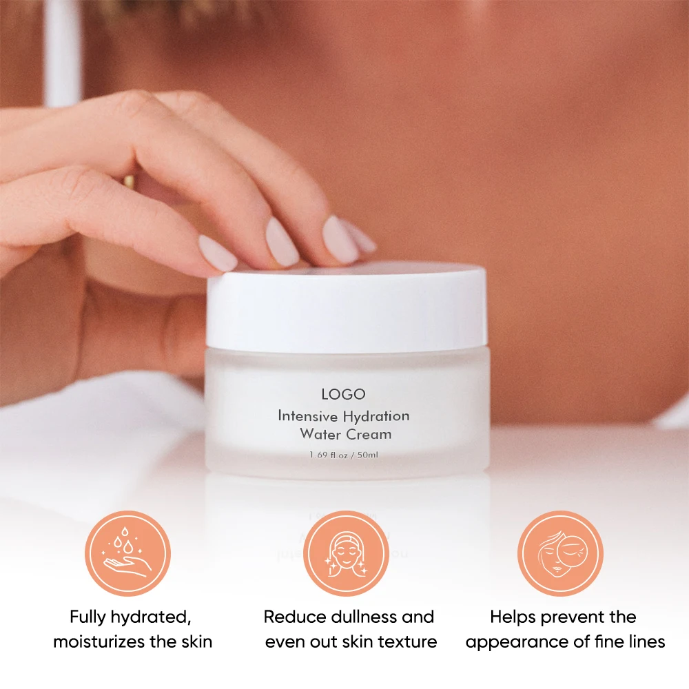 Organic Face Care Whitening Antioxidant Hydrates Improve Skin Barrier Rice Facial Water Cream Moisturizer For Women And Men