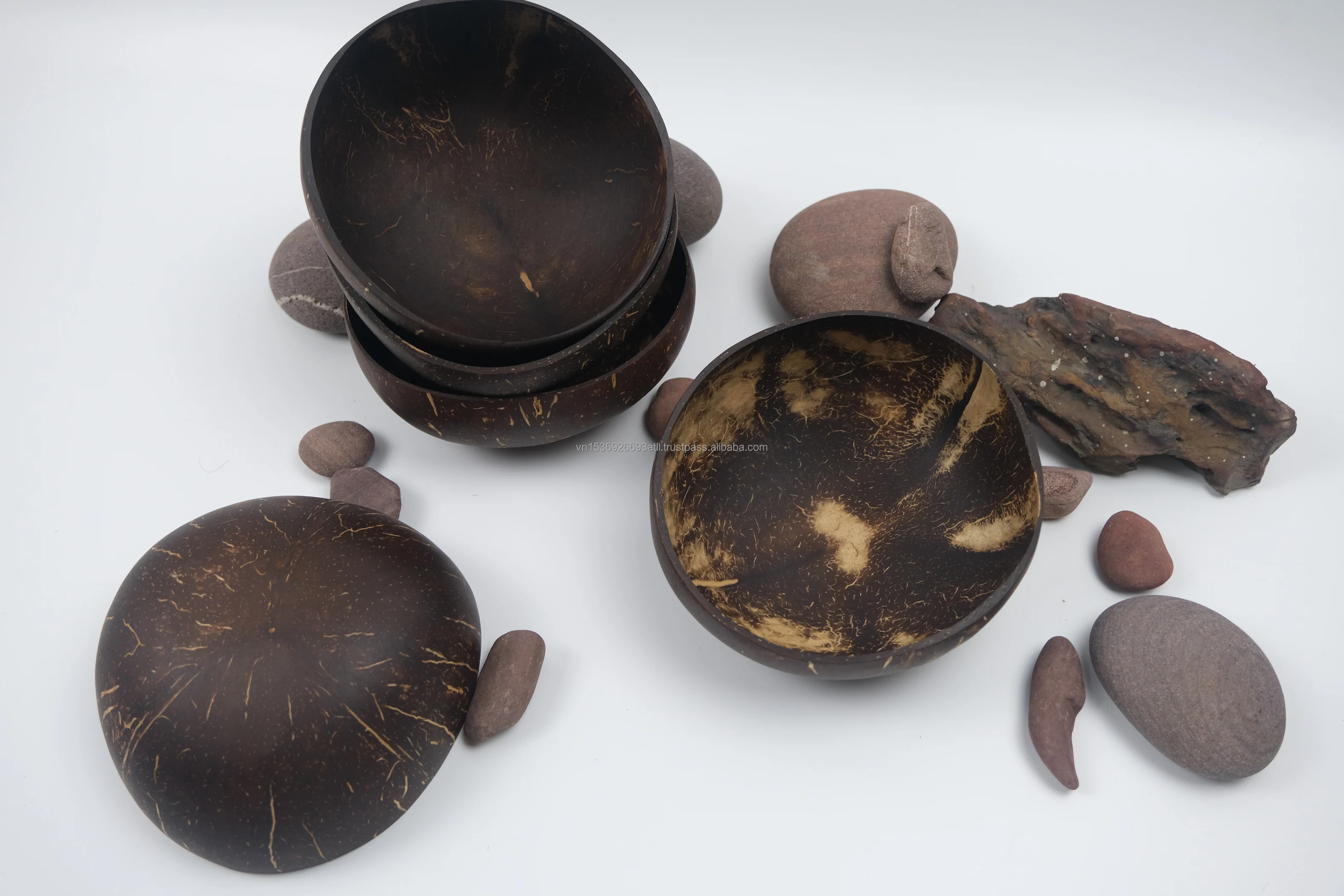  Лидер продаж на Alibaba оптовая продажа набор посуды из кокосовой чаши и лаковой кокосовые