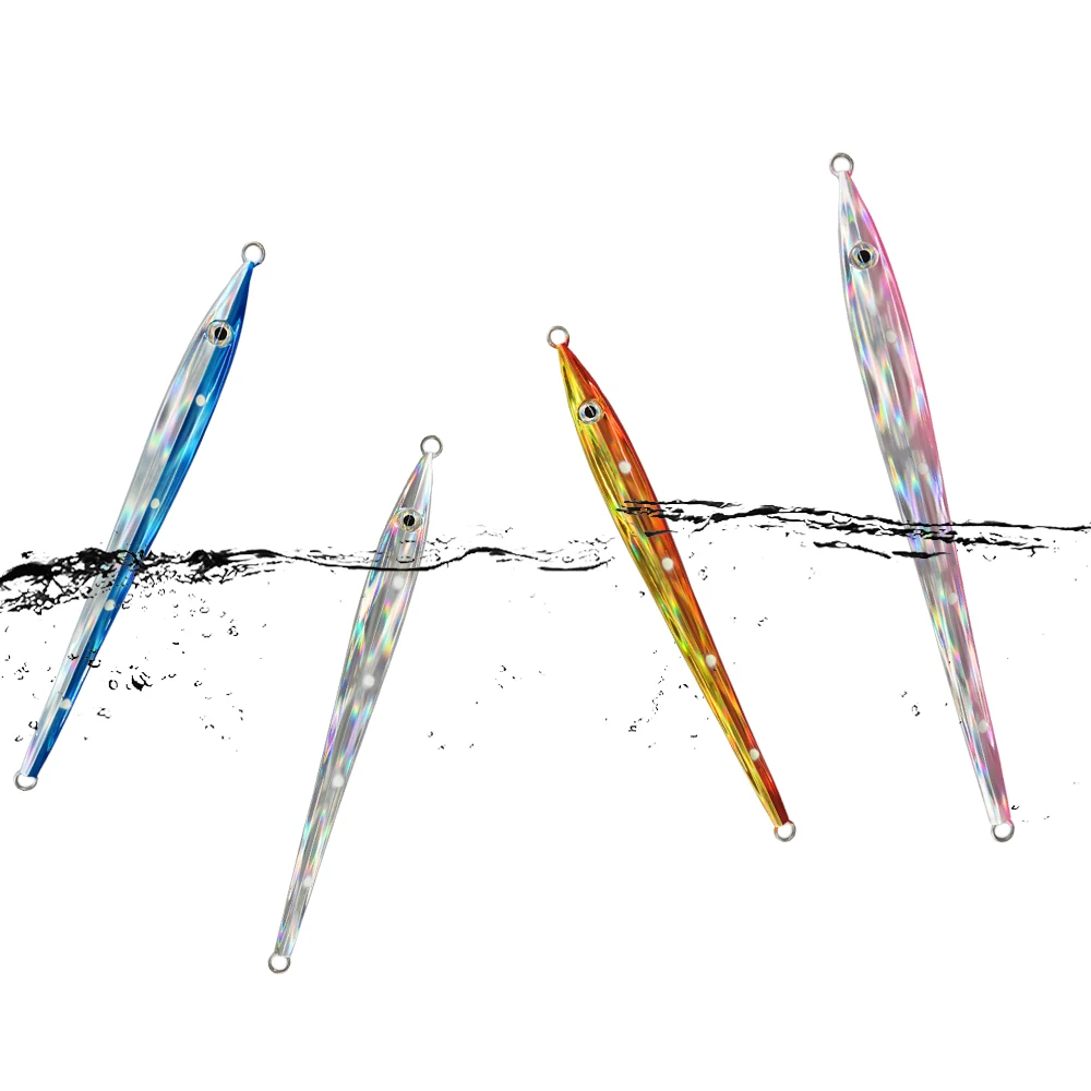 80g 100g 150g 200g 300g 350g Saltwater Fishing Fast Vertical Sinking Jig Lure Deep Sea Glow Metal Jigs