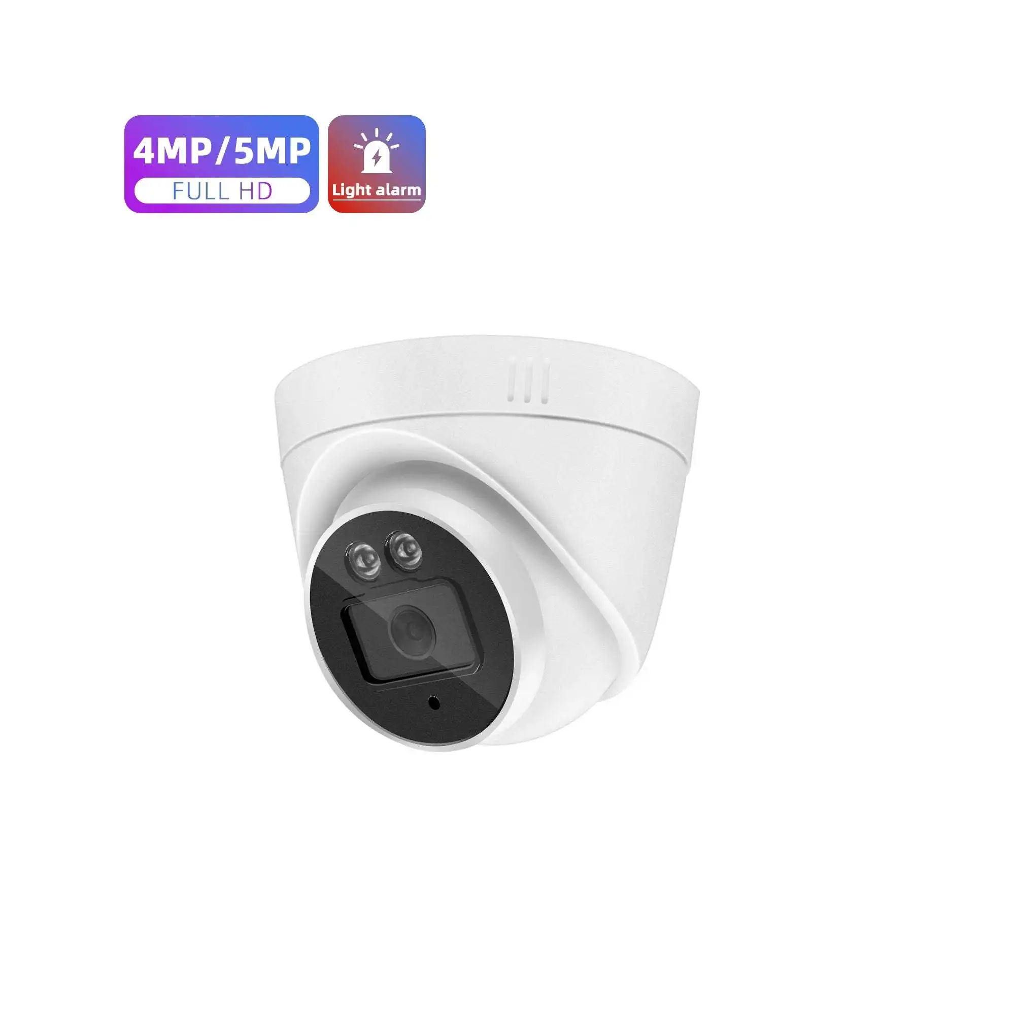High Quality Mini Turret Dome IR+Full Color Support 4mp 5mp Poe Ip Network Dome Camera Night Vision Ir Security Cctv Dome Camera