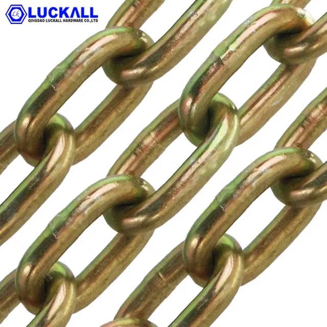 Galvanized DIN5685 Carbon Steel Short Link Medium Link Commercial Industrial Chain 8MM