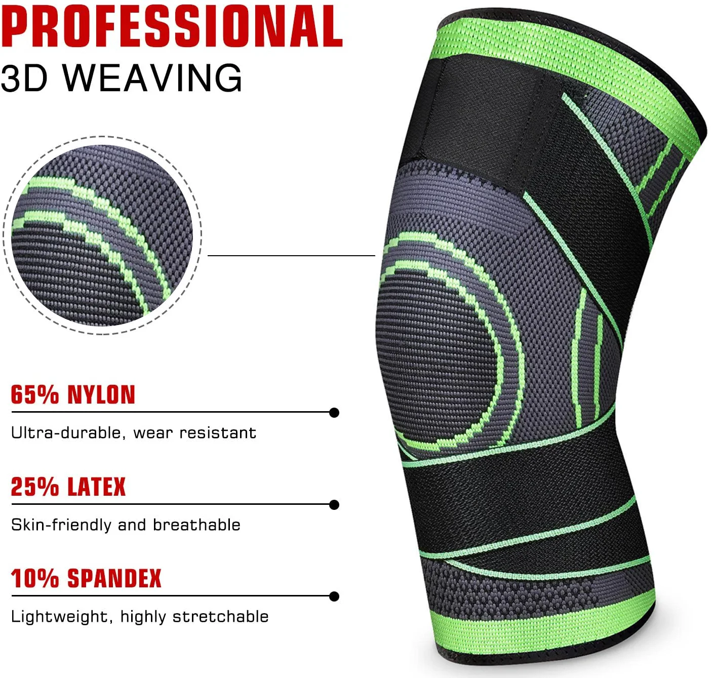 profesional basketball para gym deportivas coderas y basquetbol rodillera de compresions