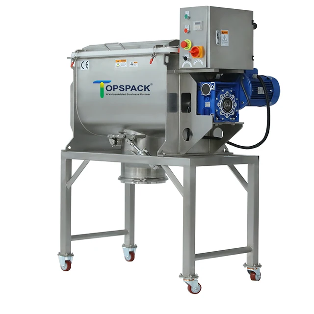 Double Helical Detergent Rice Flour Coffee Grain Powder Double Shaft Ribbon Horizontal Mixer Mixing Machine