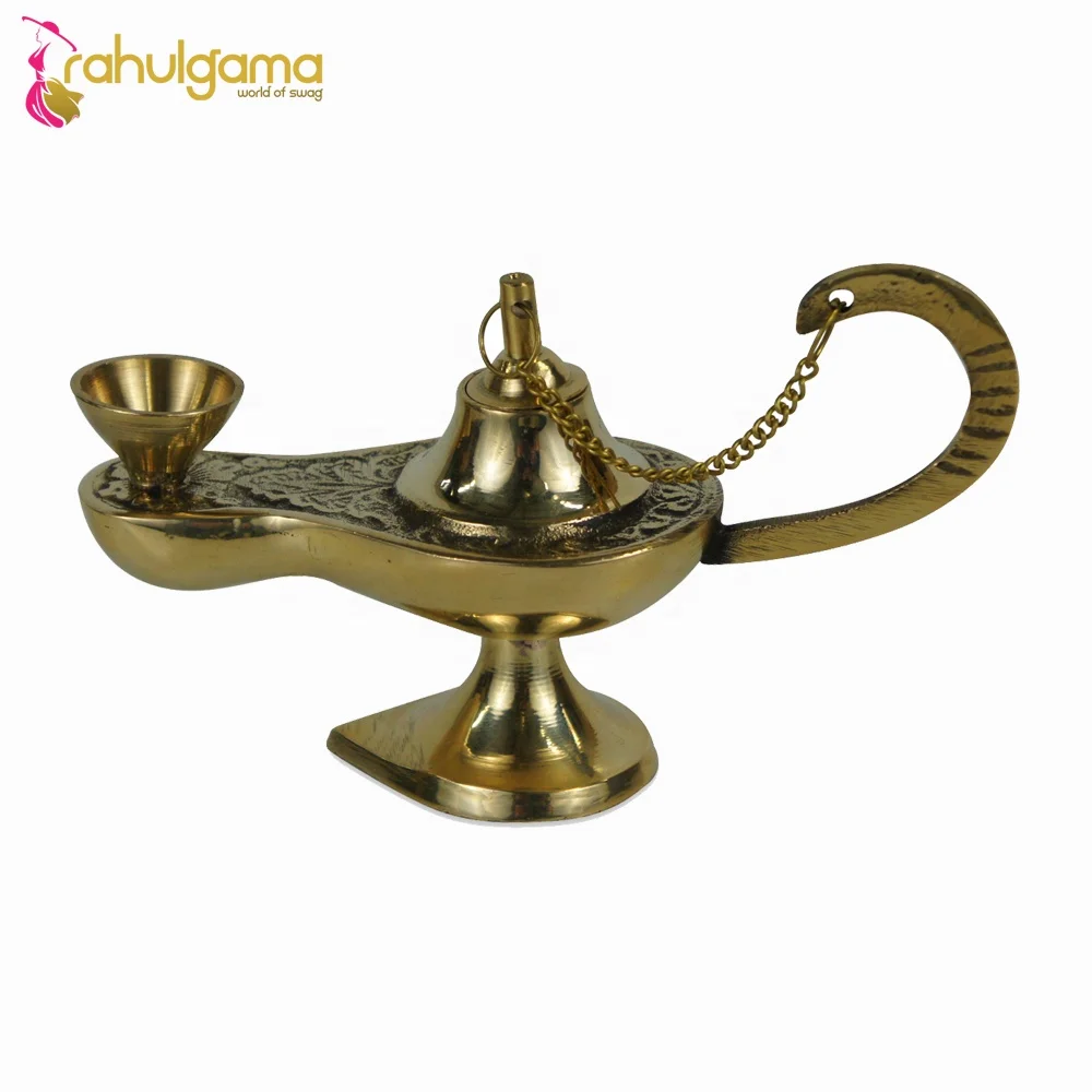 2024 Wholesale price brass oil lamp golden plated