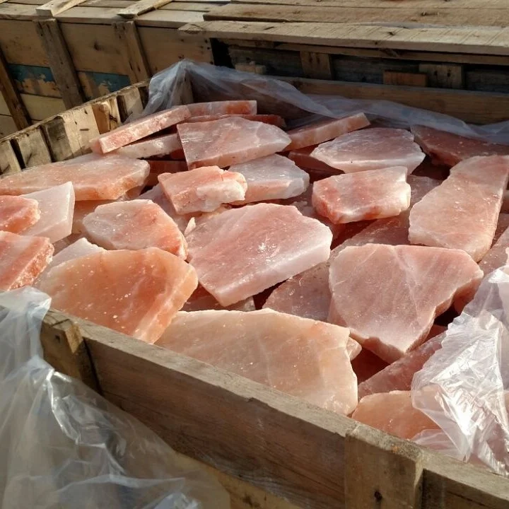 Гималайская скальная соль двухсторонний срез кусочки