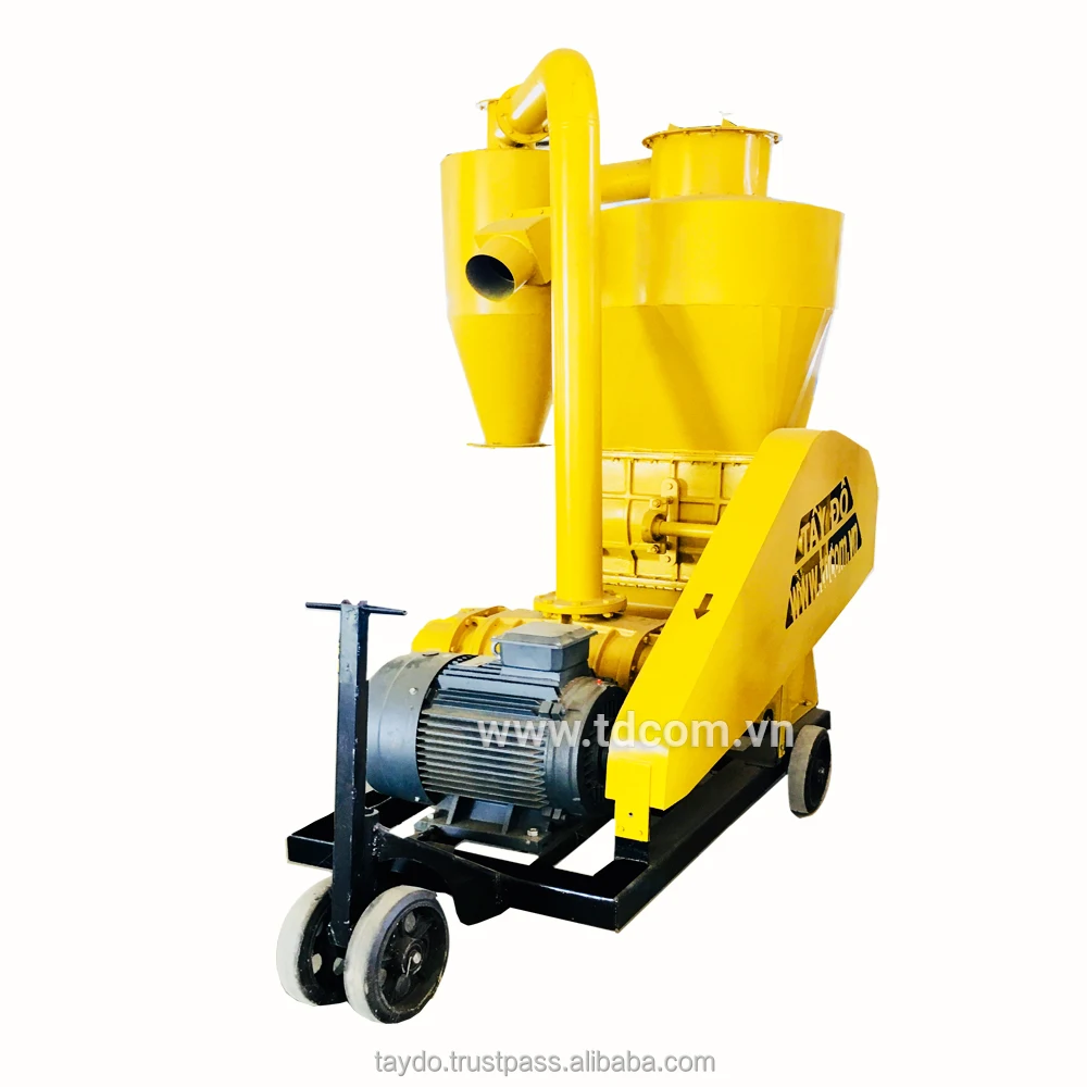  Высококачественный Мощный пневматический конвейер способствует транспортировке рисовой шелухи от Земли до склада