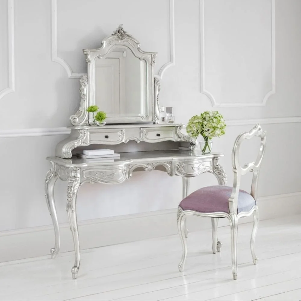 Rococo Bed Set for Hotel Furniture