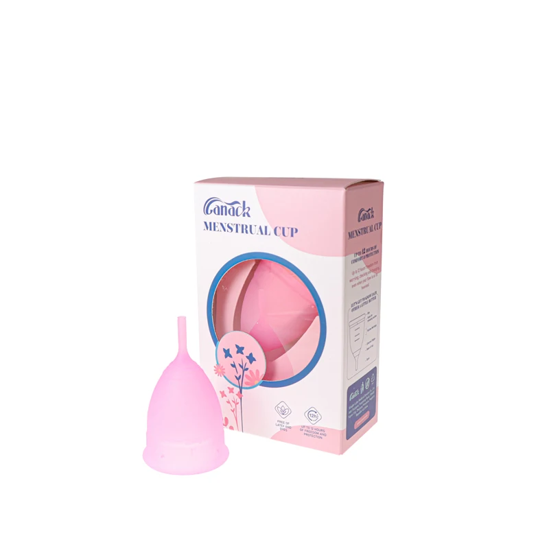 Reusable Medical grade Menstrual Cup silicone packaging menstrual cup packaging box