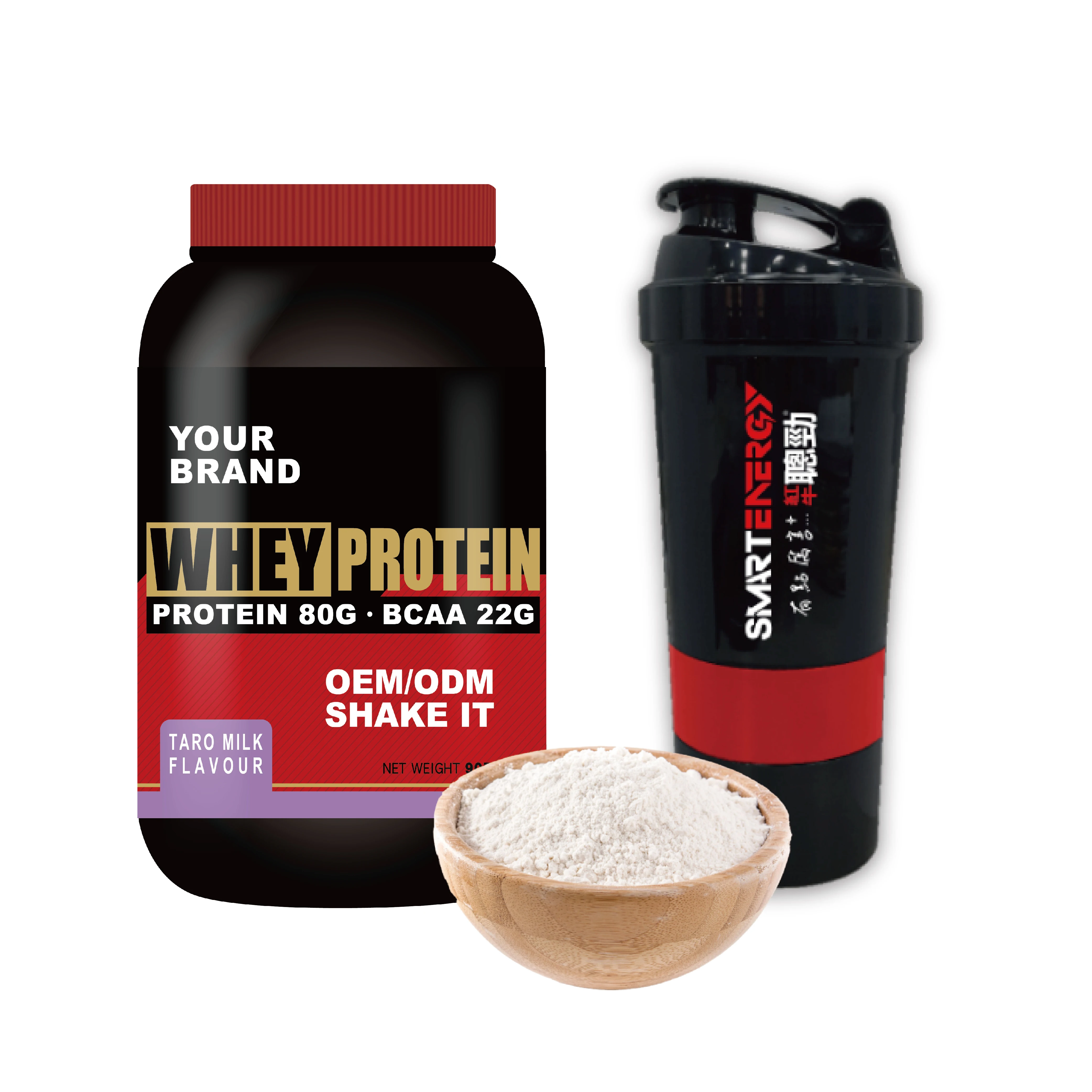 Customize whey protein powder 100% whey taro milk Flavor 2LB