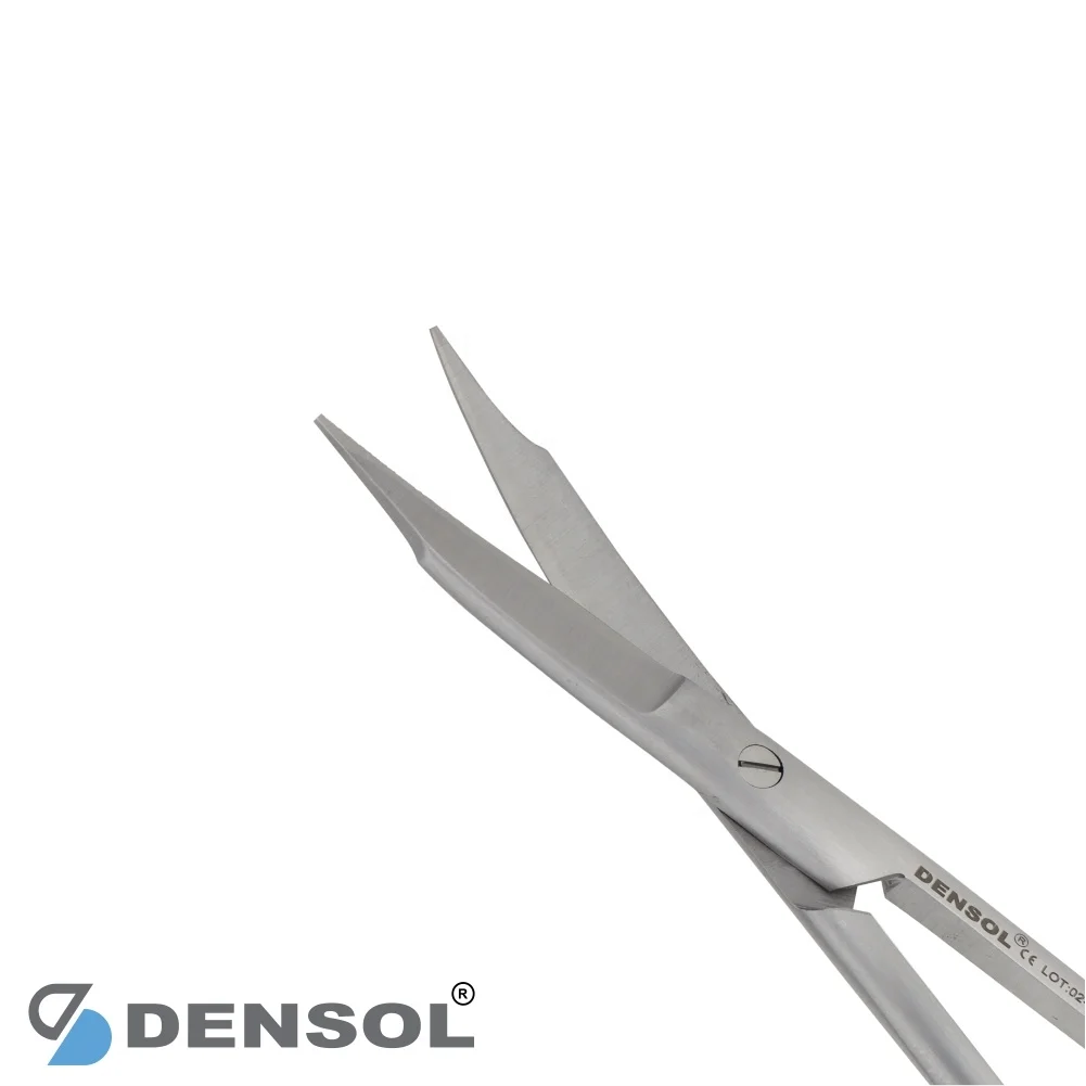 Tungsten Carbide Goldman-Fox Micro Fine Points Curved TC 13cm Dental Instruments Sharp Blade With One Side Serrated