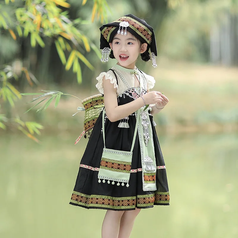 Chinese Folk Dance Costume Chinese National Costumes Modern Hanfu Dress
