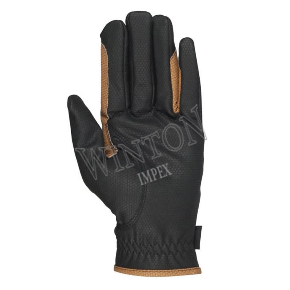 OEM 2021 Best Gloves Made With Goatskin Horse Riding Gloves Four Way Back Synthetic Leather Palm Silicon Printing Racing Gloves