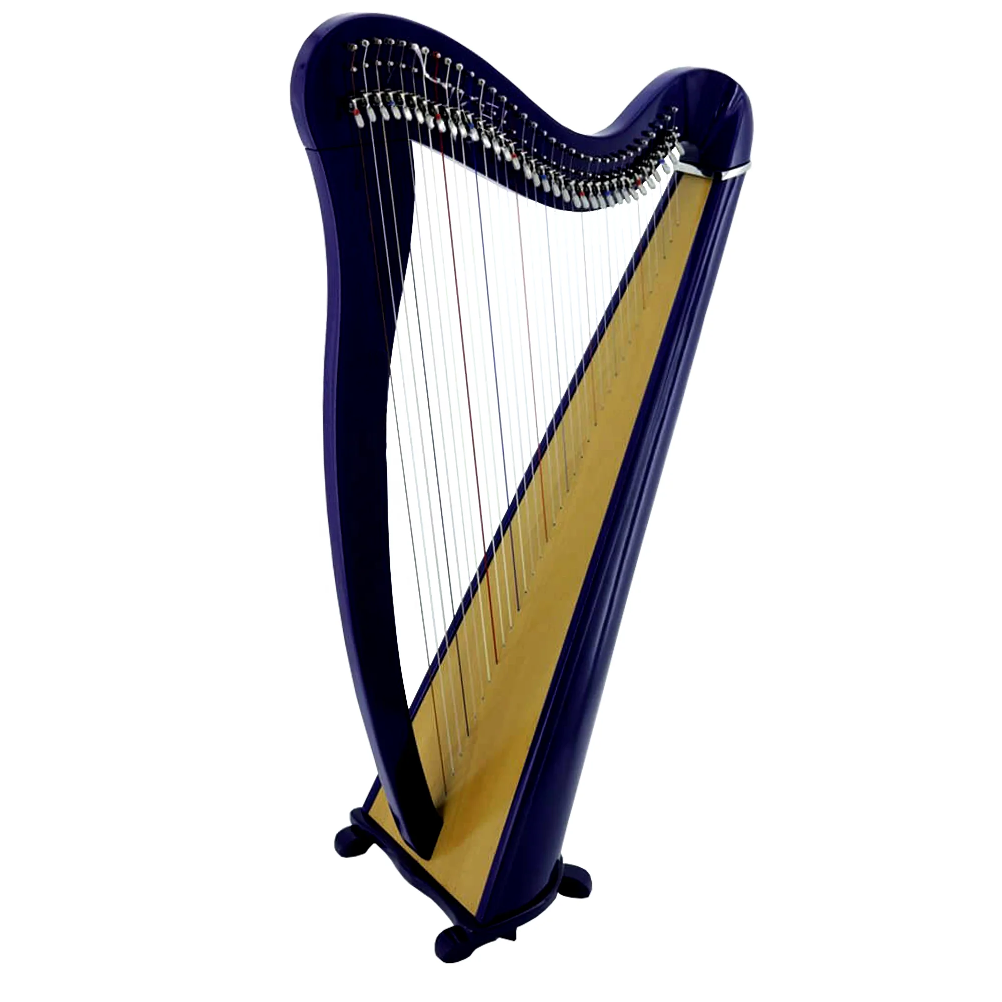 Custom 34 String Lever Harp Natural Wood Harp Free Cary Bag/ with Free String Set Best for Harpist for Harp natural color