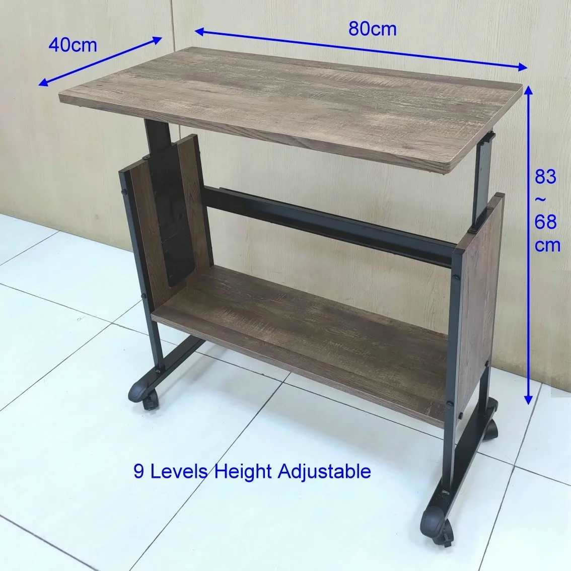 High Quality Adjustable Desk with charging cable storage slot Adjustable Laptop Table