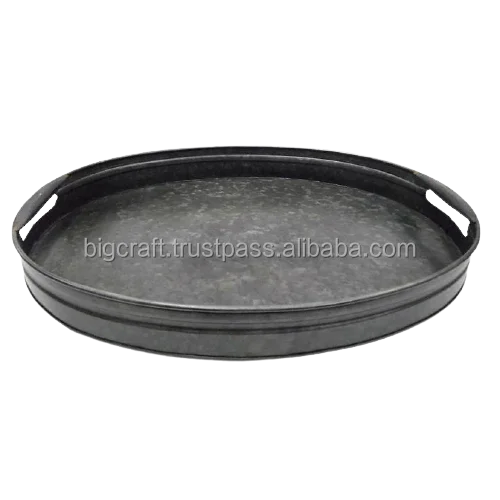 Подносы ручной работы в винтажном стиле Сервировочные подносы для столовой с золотой отделкой Индивидуальный размер лучшая форма Лидер продаж