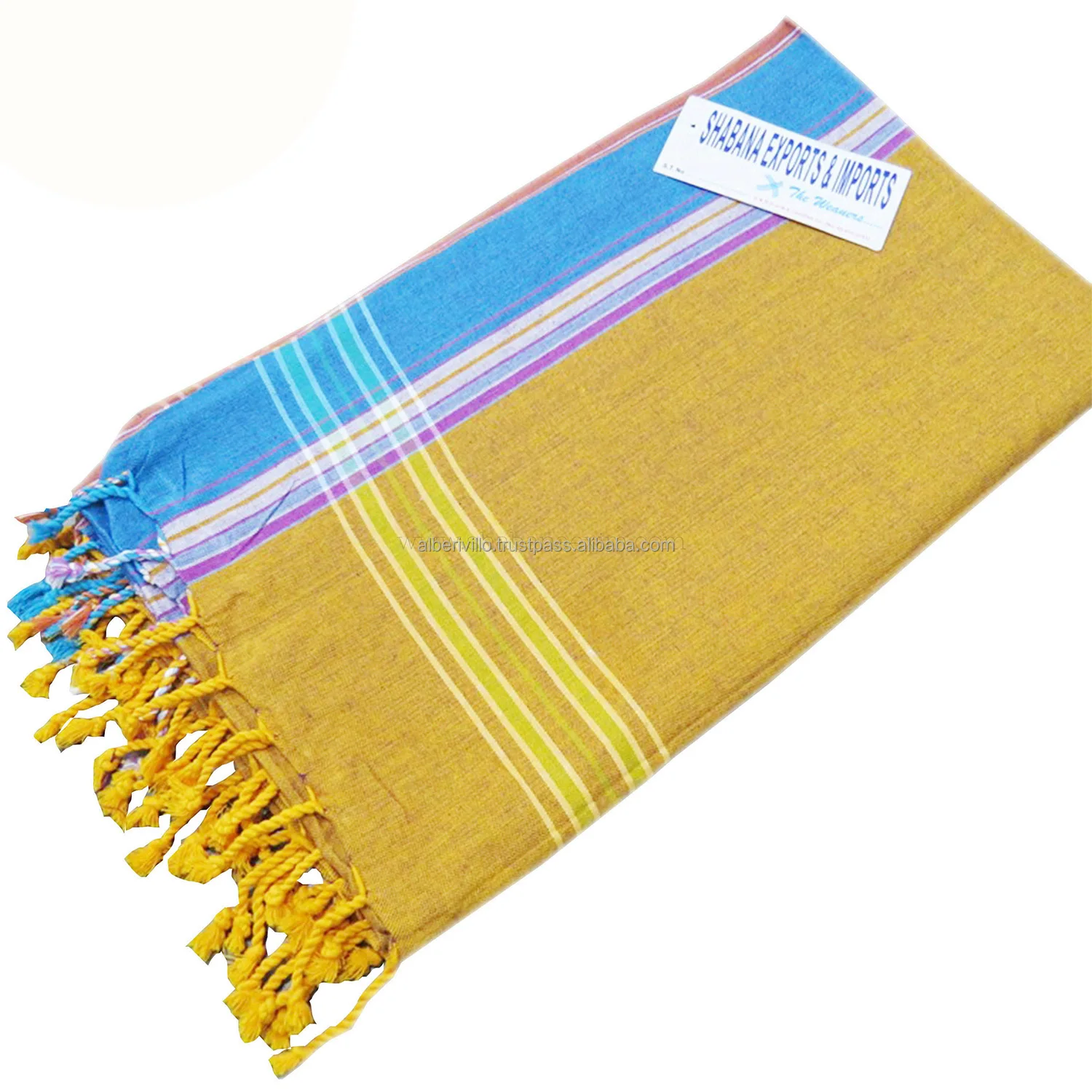 Different Sizes Luxury Kenyan  Golf Sarong Kikoy Beach Towels kikoy Fabric Beach Pareo Towel Kenyan For Adults With High Quality