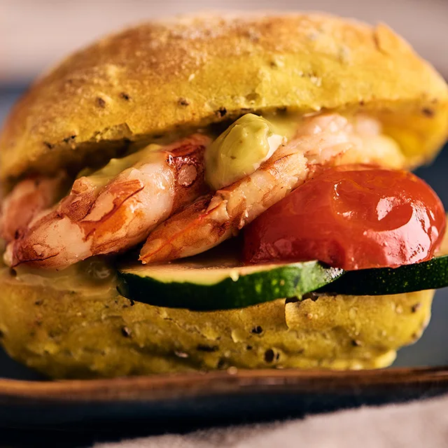 Premium quality Italian crusty Salty bun bread with turmeric and extra vergin olive oil 30g