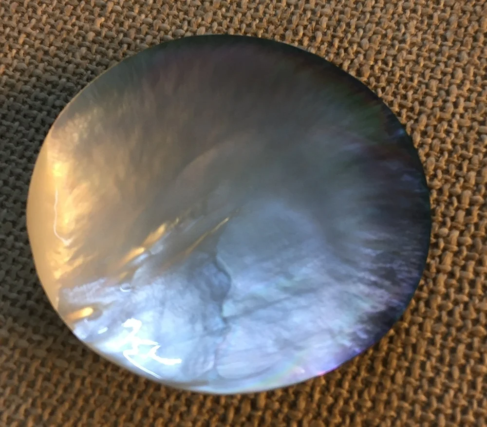 BLACK Pearl Plate , Mother Of Pearl Plate, Caviar Mop Dish from Vietcrafts