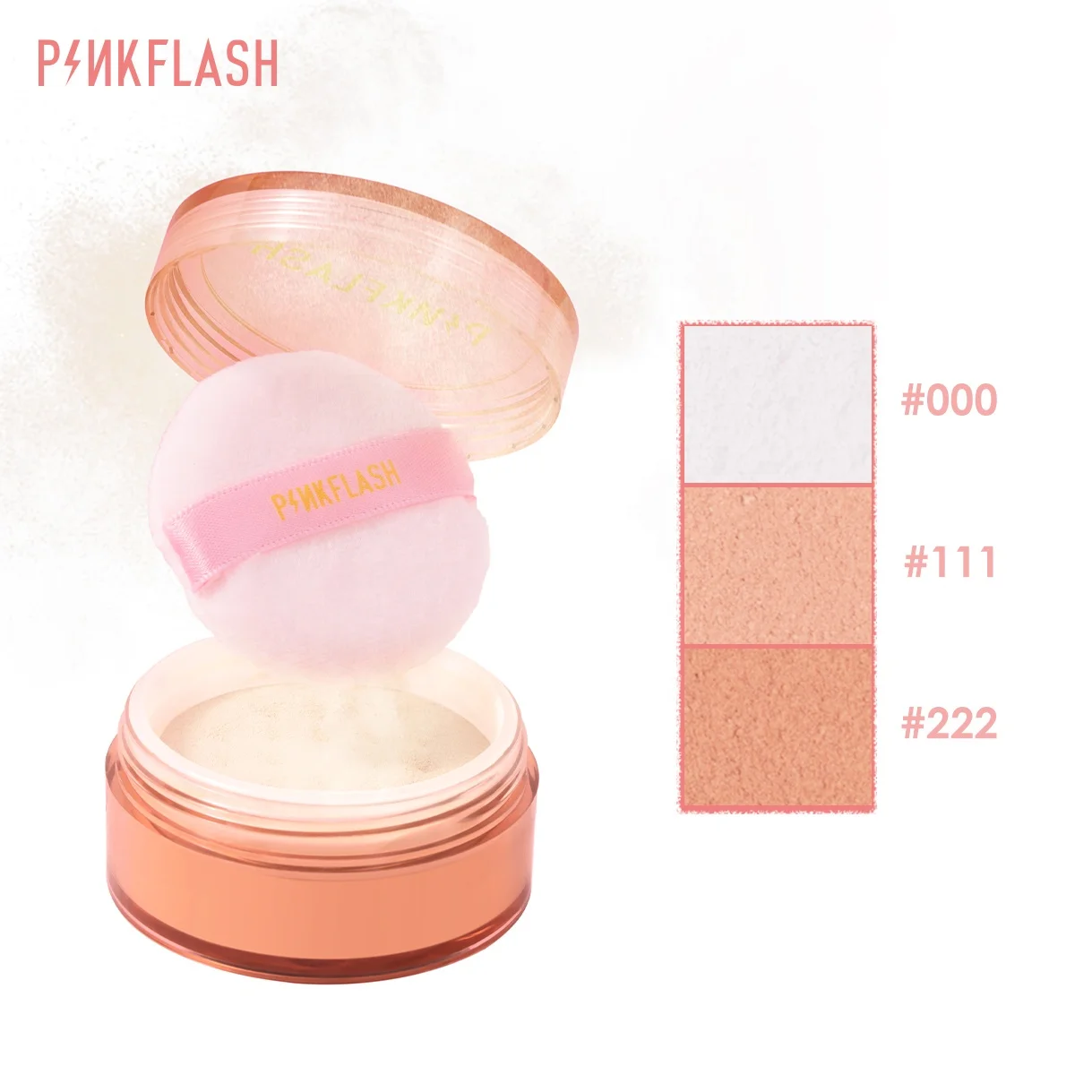 PINKFLASH PF-F06  Translucent Face Powder Matte Loose Finishing Makeup for Face Poreless Finish Loose Setting Powder
