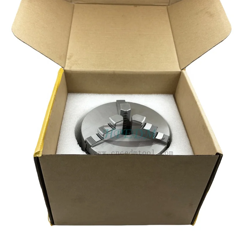 Precision Steel  Pitch 96mm Manual   3 Jaw Chuck for Cnc Processing HE-K96-160