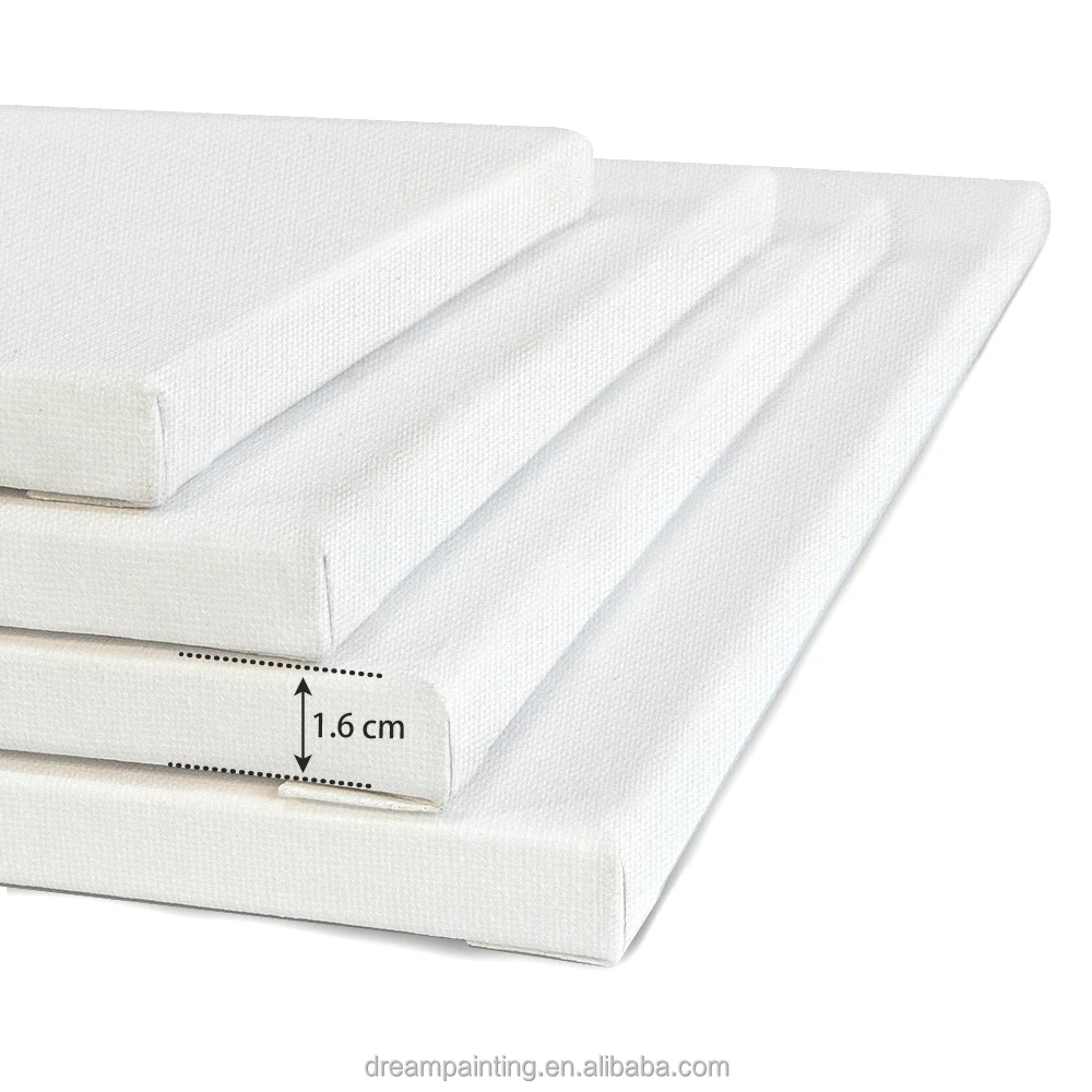 Custom Size Canvas Painting 30*40CM 6-Pack Set 380g Cotton Blank Stretched Canvas Print Art Supplies