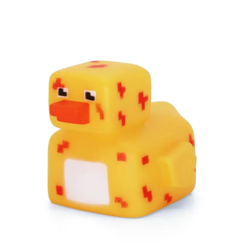 Factory direct eco-friendly material safety pvc square machine duck play water blue rubber duck floating bath tub toys