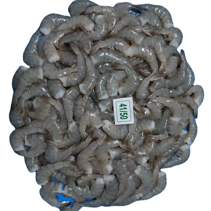 MOST POPULAR FROZEN HLSO VANNAMEI SHRIMP EXPORT INDIA SHRIMP HEAD LESS SHELL ON INDIAN SUPPLY SEAFOOD