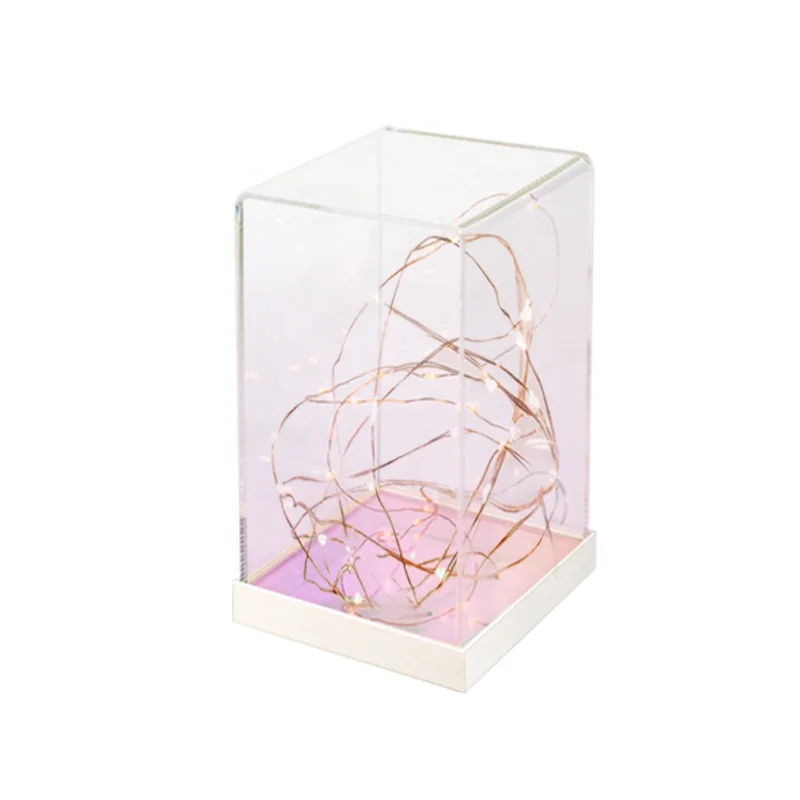 Box For Collections Rainbow Color Base Display Box