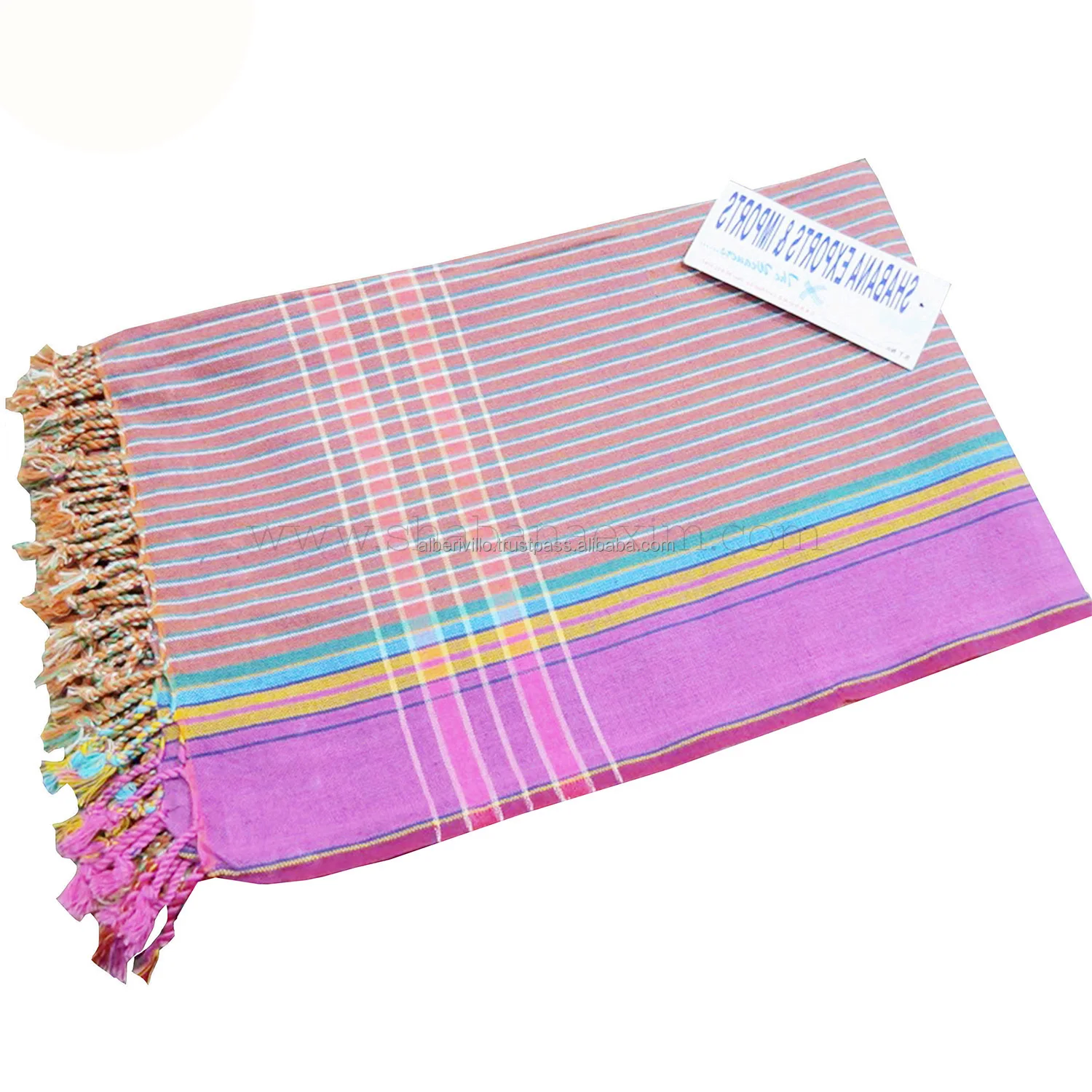 Comfy Kenyan Sarong Kikoy Beach Towels kikoy Fabric Beach Pareo  Golf Towel Kenyan For Adults With Cheap Price from India