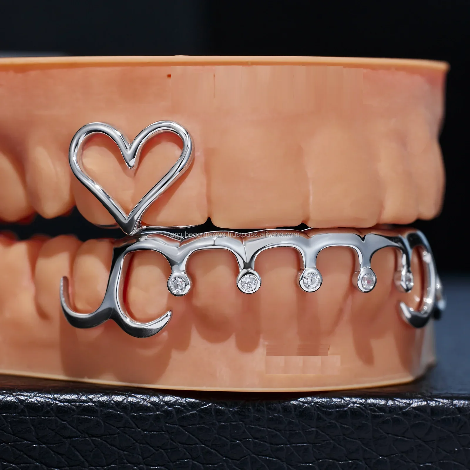 Most Expensive Premium Quality 925 Starling Silver Teeth With Moissanite Diamond Teeth Available At wholesale Price