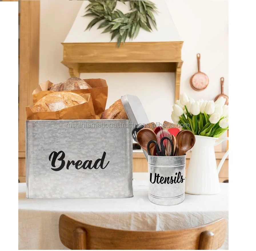 bread box for kitchen countertop storage by what makes our bread box best made and more durable galvanized